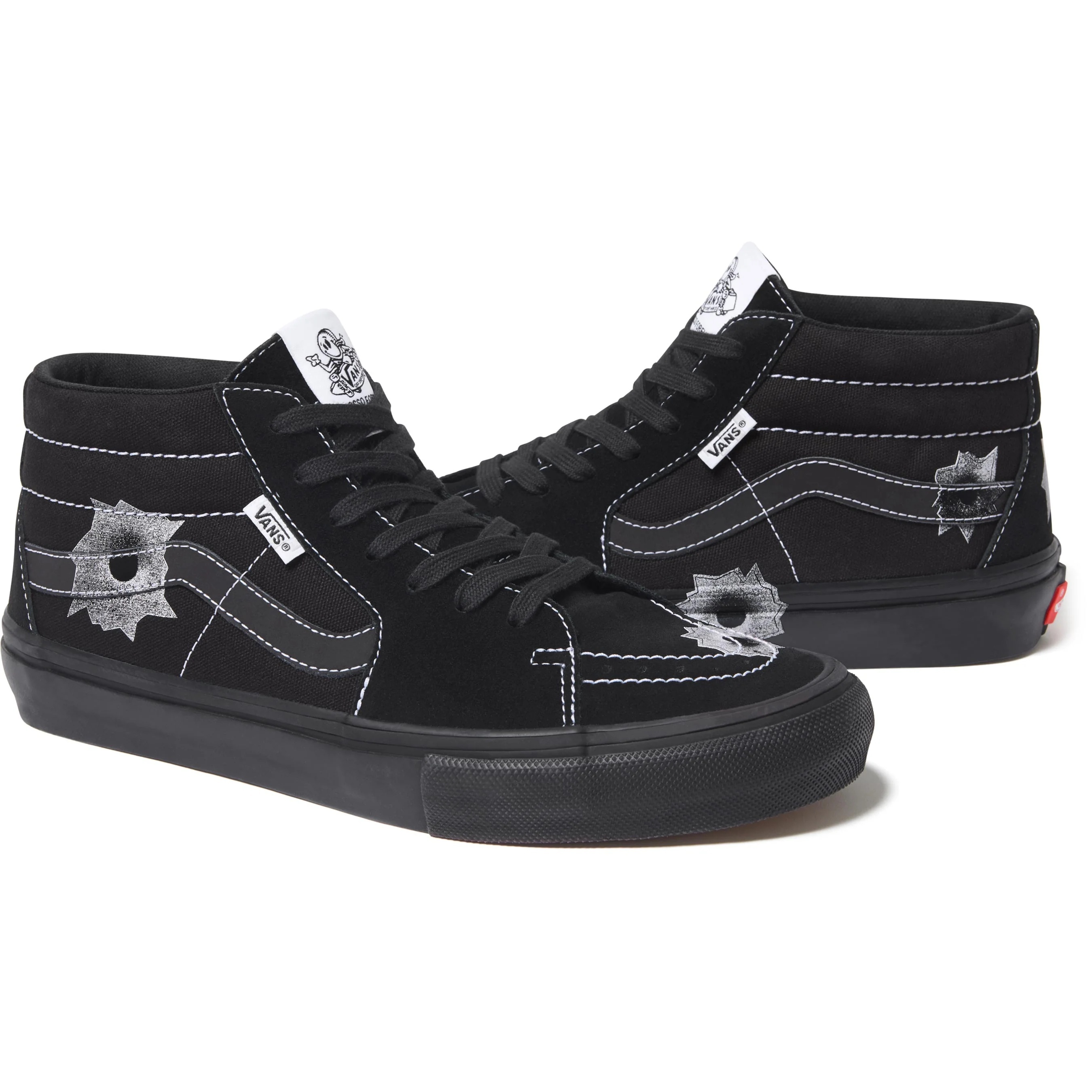 Supreme®/Vans®/Nate Lowman Skate Grosso Mid view 5